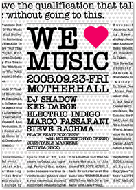 We Love Music 2006Flyer