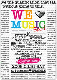 We Love Music Spot 2008Flyer