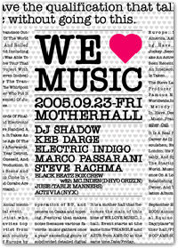 We Love Music 2005Flyer